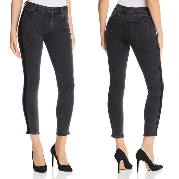 DL1961 Black Morrison Wash Margaux Instasculpt Ankle Skinny Jeans Size 30 - Picture 11 of 11